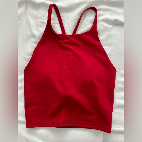 Old Navy Active Red High Neck Crop Tank XS - Picture 1 of 5